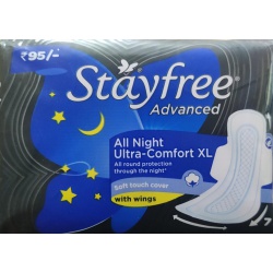 Stayfree Advanced (All Night Ultra Comfort XL) Sanitary-7 Pads