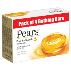Pears Pure and Gentle,125g (Pack of 4)