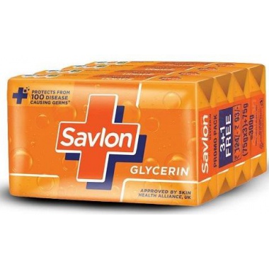 Savlon Glycerine Soap, 75g (Buy 3 Get 1 Free)