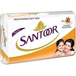 Santoor almond soft white soap 100 gm