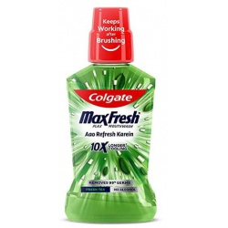 Colgate MaxFresh Plax Antibacterial Fresh Tea Mouthwash