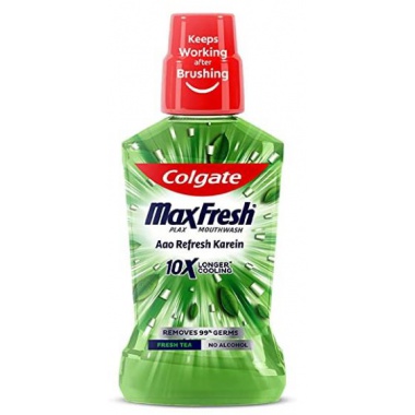 Colgate MaxFresh Plax Antibacterial Fresh Tea Mouthwash