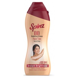 Spinz BB Brightening & Beauty Face Talc (Natural Beige) 